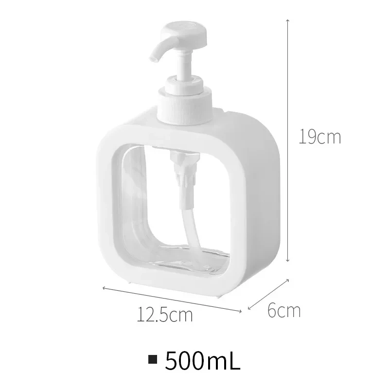 distributeur de savon en verre transparent