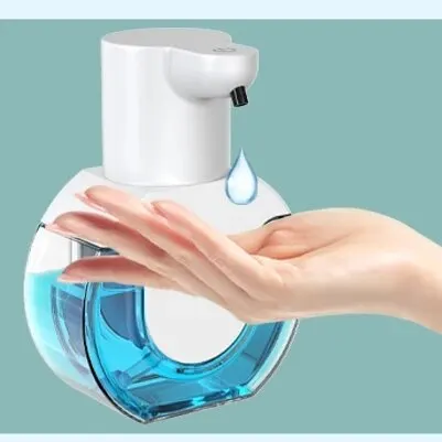 distributeur de savon liquide bleu